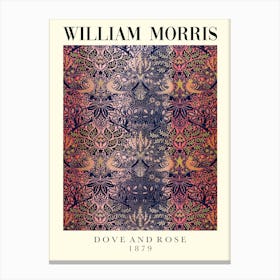 William Morris Dove And Rose Canvas Print