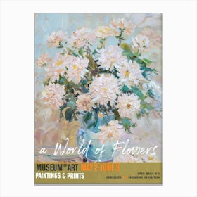 A World Of Flowers, Van Gogh Exhibition Chrysanthemum 3 Canvas Print