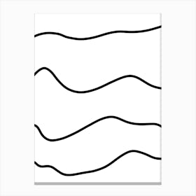 Wavy Lines 20 Canvas Print