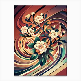 Abstract Floral Painting Canvas Print