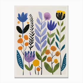 Painted Florals Lavender 2 Canvas Print