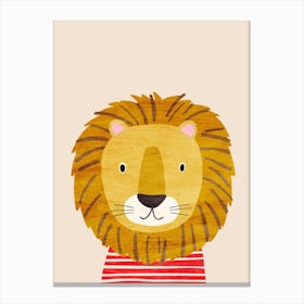 Lion Cream Canvas Print