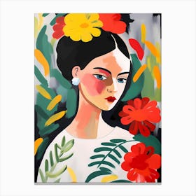 Frida Kahlo painting Canvas Print