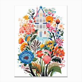 Chanticleer Garden Usa Modern Illustration 1  Canvas Print