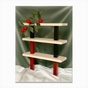 Three Tier Shelf Canvas Print