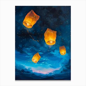 Sky Lanterns Canvas Print