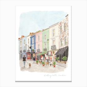 Notting Hill, Portobello Road, London Canvas Print