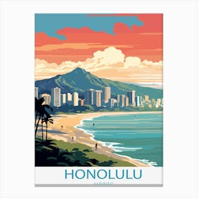 Honolulu Hawaii Canvas Print