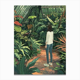 In The Garden Denver Botanical Gardens 3 Canvas Print