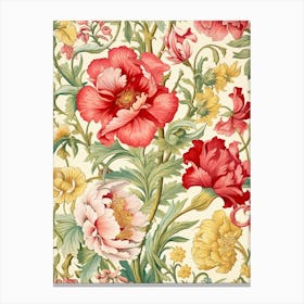 Floral Wallpaper 395 Canvas Print