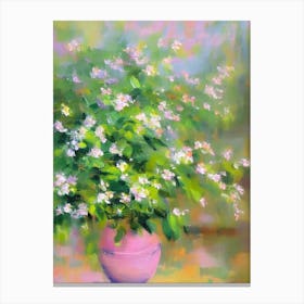 Jasmine 3 Impressionist Painting Plant Canvas Print