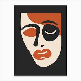 Face Of A Woman 75 Canvas Print