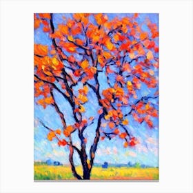 Cottonwood tree Abstract Block Colour Canvas Print