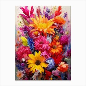 Exploding Colors Canvas Print