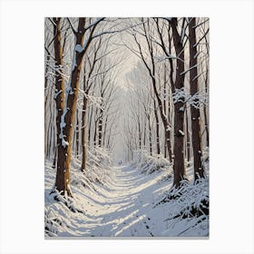 Winter's Walk Canvas Print