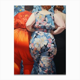 Body Positivity Here Come The Girls 4 Canvas Print