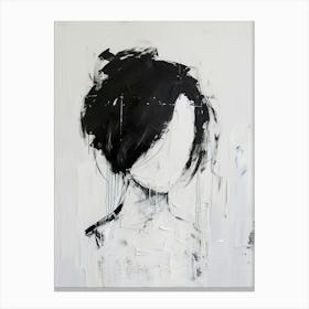 Black And White Painting Canvas Print