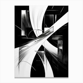 Infinity Abstract Black And White 2 Canvas Print