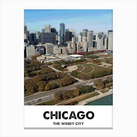 Chicago, City, Landscape, Cityscape, Art, Wall Print Canvas Print