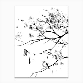 white and black Canvas Print