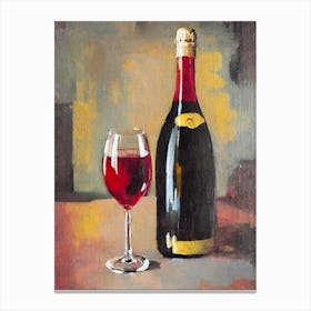 Lambrusco 1 Oil Painting Cocktail Poster Canvas Print