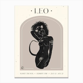 Leo Celestial Canvas Print