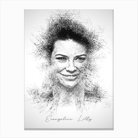 Evangeline Lilly Canvas Print