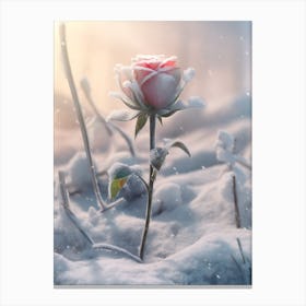 Beautiful Winter Flower 6 Canvas Print