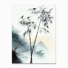 Chinese Bamboo Tree Canvas Print