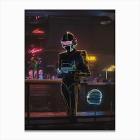 Neon nights Canvas Print