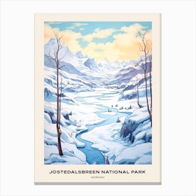 Jostedalsbreen National Park Norway 3 Poster Canvas Print