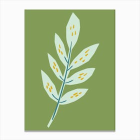 Illustration Of A Leaf Canvas Print