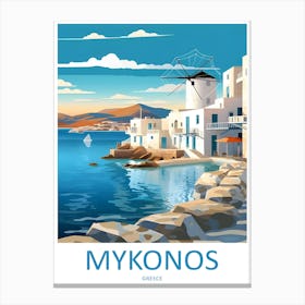 Greece Mykonos Travel 1 Canvas Print