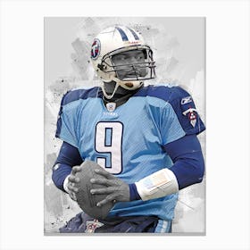 Steve Mcnair Tennessee Titans Canvas Print