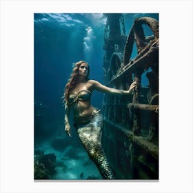 Mermaid -Reimagined 20 Canvas Print