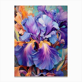 Tangled Iris Canvas Print