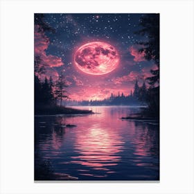 Full Moon In The Sky 3 Canvas Print