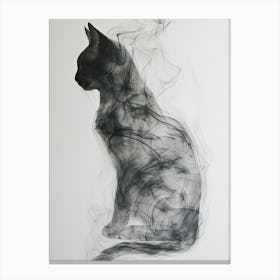 Smokey Cat 2 Canvas Print