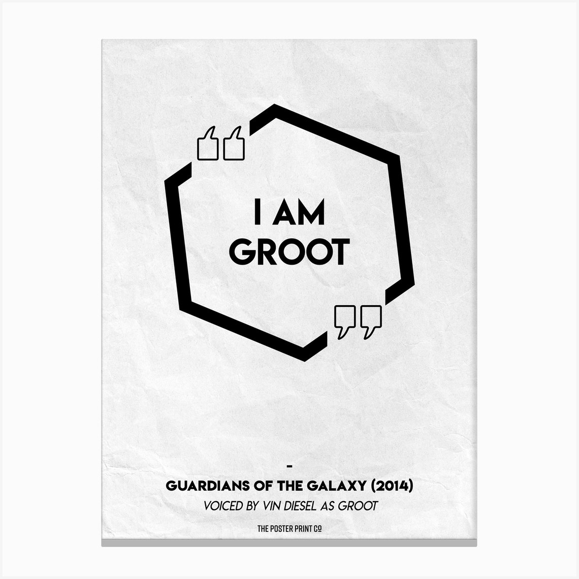 I Am Groot Canvas Print by The Poster Print Co