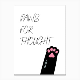 Paws For Thought Canvas Print