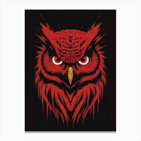 Red Owl Canvas Print