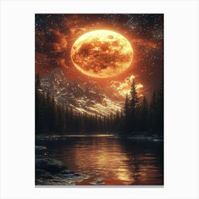 Full Moon In The Sky 14 Canvas Print