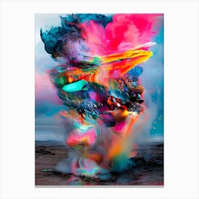 'Spirit' Rainbow Explosion Canvas Print