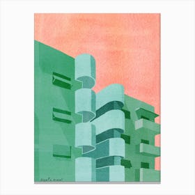 Bauhaus Green  Canvas Print
