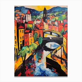 Bilbao Spain 2 Fauvist Painting Canvas Print