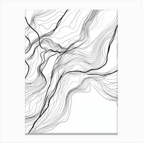 Abstract Line Drawing 8 Canvas Print