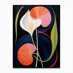 Calla Lily 1 Hilma Af Klint Inspired Flower Illustration Canvas Print