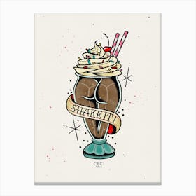 Chocolate Milkshake Canvas Print
