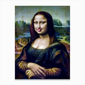 Mona Lisa The Unexpected Grimace Canvas Print