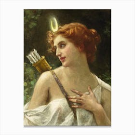 "Diana the Huntress" by Guillaume Seignac (1870-1924) in HD Canvas Print